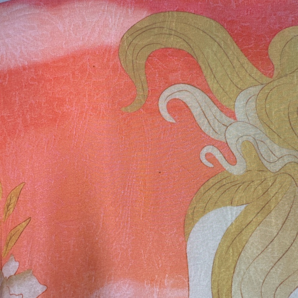 For Love Bell Mermaid Kimono Robe Small Coral Boho Maxi Cover Up - Picture 13 of 15